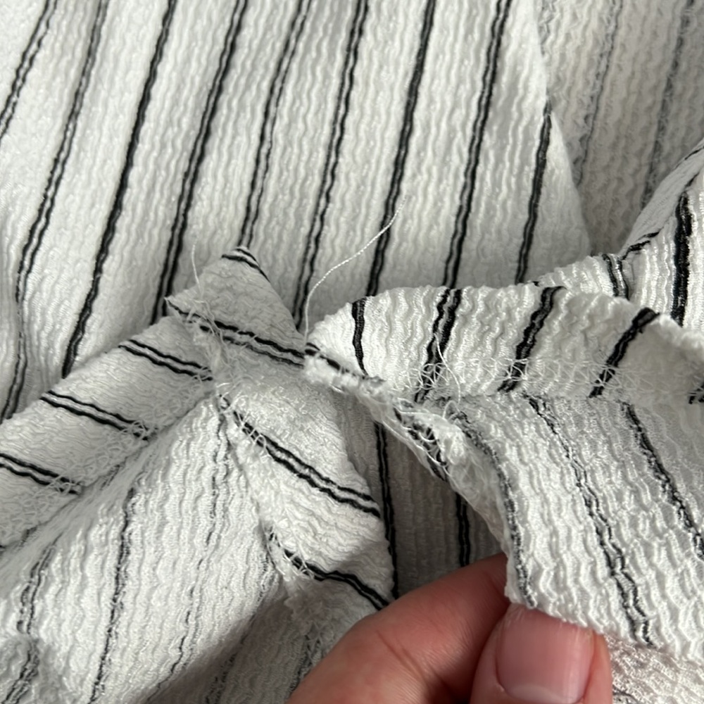 ZARA black and white striped cropped top - Picture 7 of 7
